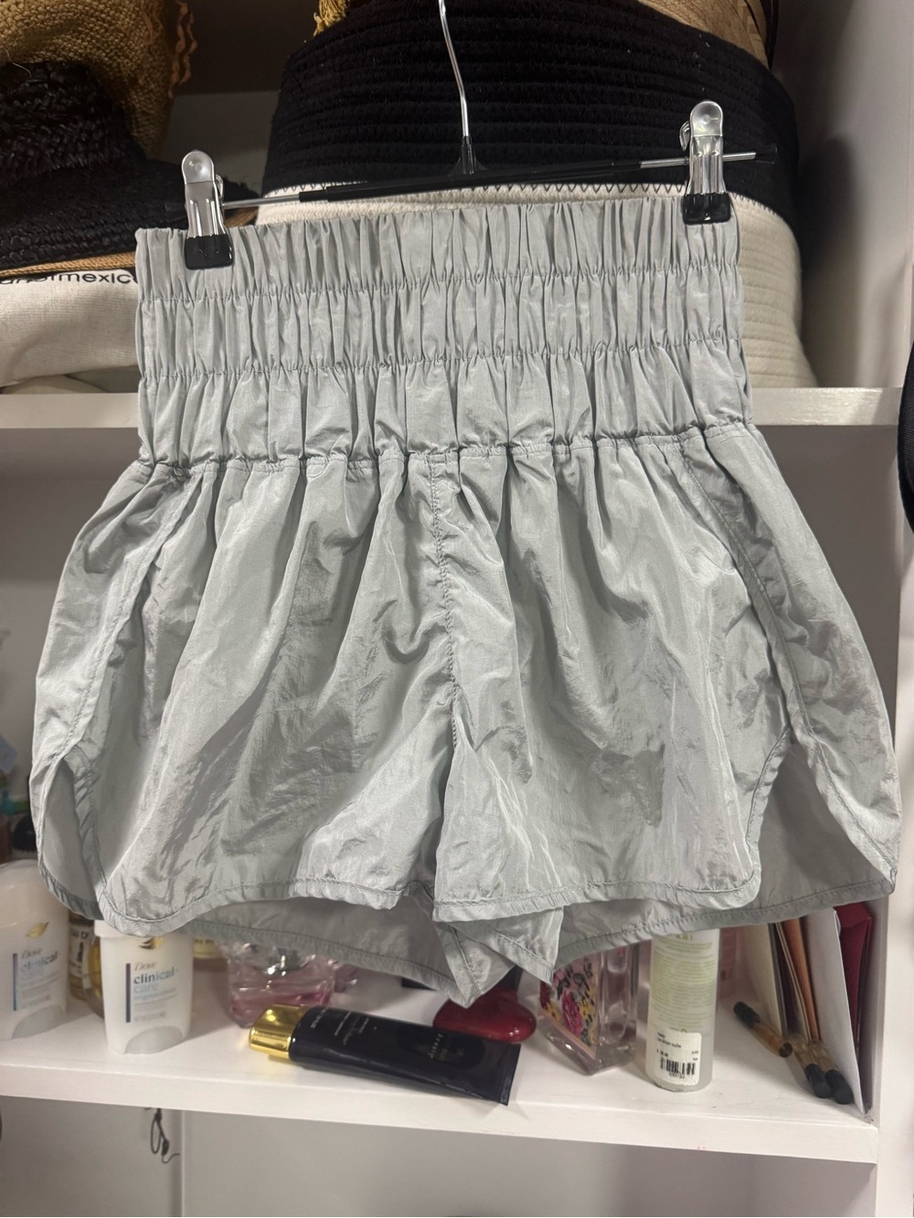 Free People Movement Silver Reflective Bubble Skort/Shorts – Size S - Picture 4 of 6